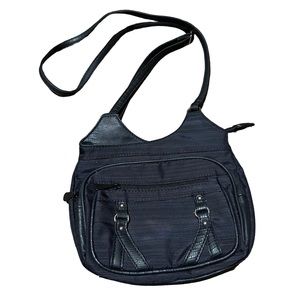 MultiSac Blue Nylon Crossbody Handbag Multi Sac Purse Adjustable Strap